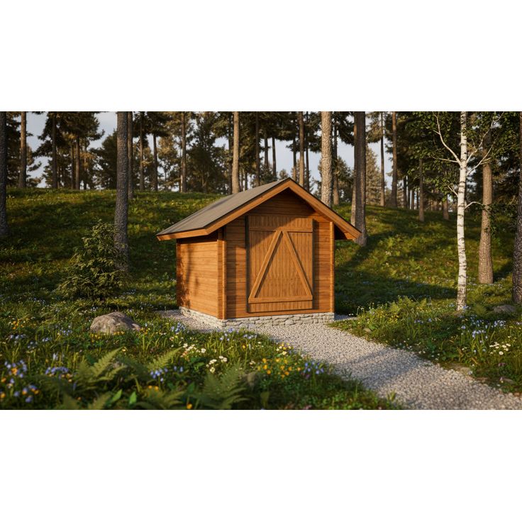 Pihavarasto LP Garden S-S, 6.7m², suoraseinäinen