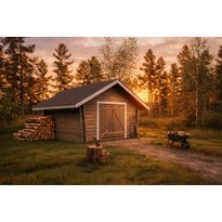 Hirsilato LP Garden U Kymppi, 10m², vinoseinäinen