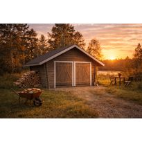 Hirsilato LP Garden U Tuplakymppi, 20m², vinoseinäinen