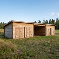 Pihavarasto/parilato LP Garden PS-XXL+XXL, 25m² + 25m² välikatoksella