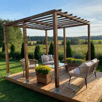 Pergola PatioN°rd Laaka, kestopuu, eri kokoja