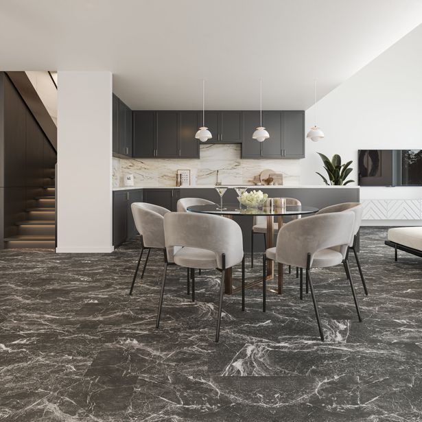 Vinyylilaatta Karitma Endura 6501 Argos Marmor 6mm