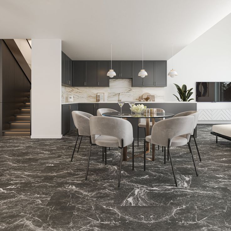 Vinyylilaatta Karitma Endura 6501 Argos Marmor 6mm