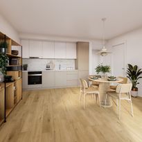 Vinyylilankku Karitma Nordic Basic Vinyl 3041 Rosala 5mm, integroitu askeläänieriste