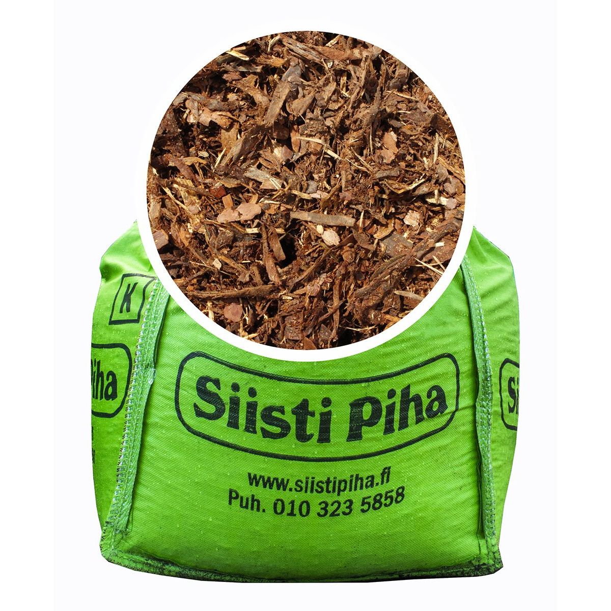 Männyn kuorikate Siisti Piha murskattu, 1000l