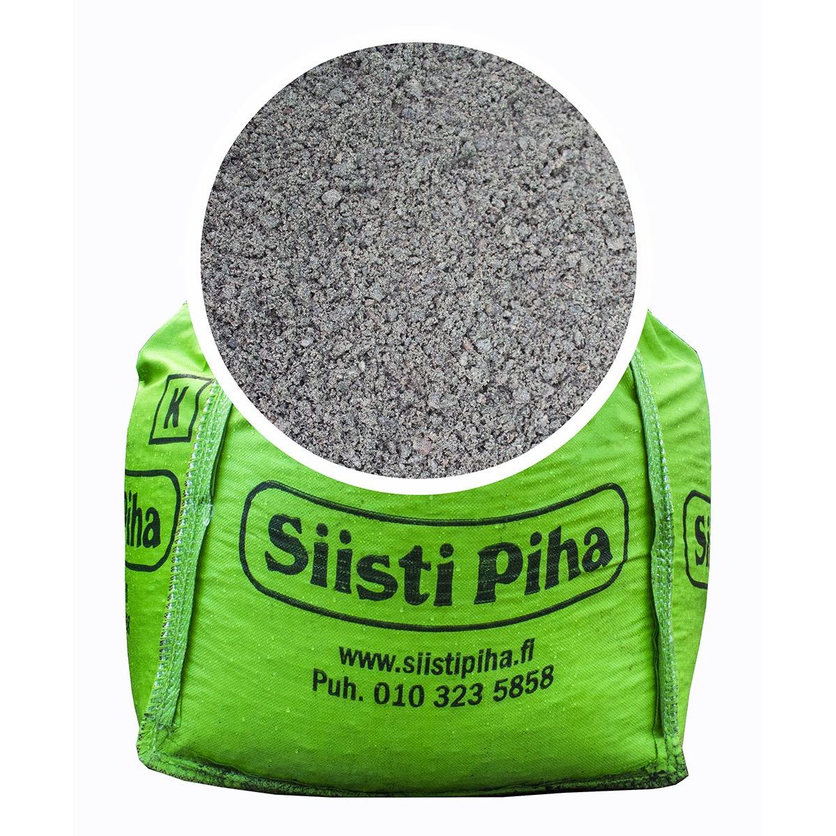 Kivituhka Siisti Piha, 0-6mm, sekavärinen, 500kg