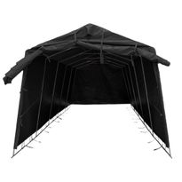 Pressutalli Fornorth 2x3m, 6m², 350g/m², musta