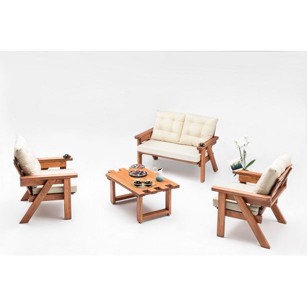 Oleskeluryhmä Linento Garden Abant, 5-istuttava, beige