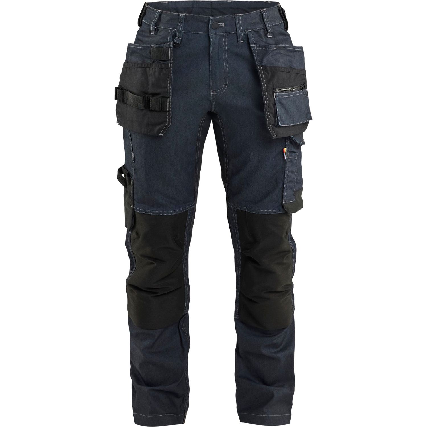 Naisten riipputaskuhousut Blåkläder 7132-1141 stretch mariininsininen/musta C40