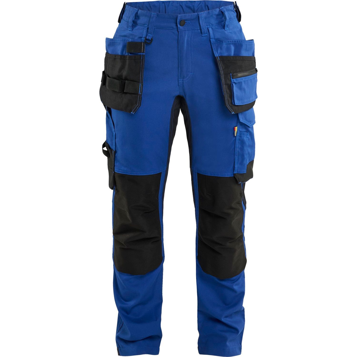 Naisten riipputaskuhousut Blåkläder 7132-1832 stretch keskisininen/musta D20