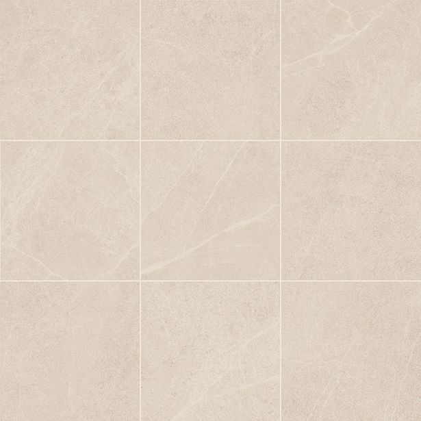 Lattialaatta Luca 10x10cm, sileä, matta, bone