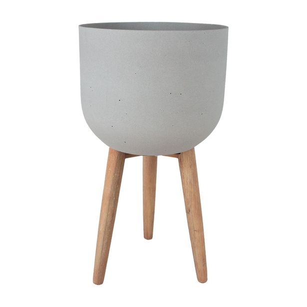 Kukkaruukku Home4You Sandstone ø40x73,5cm, harmaa 