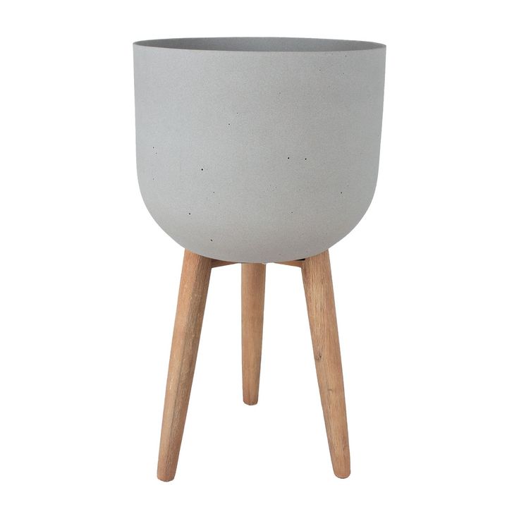 Kukkaruukku Home4You Sandstone ø40x73,5cm, harmaa 
