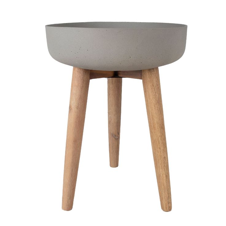 Kukkaruukku Home4You Sandstone ø39x51cm, harmaa 