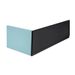 Kylpyammeen etulevy Interia Plain Nika 1500x590mm, mattamusta, oikea