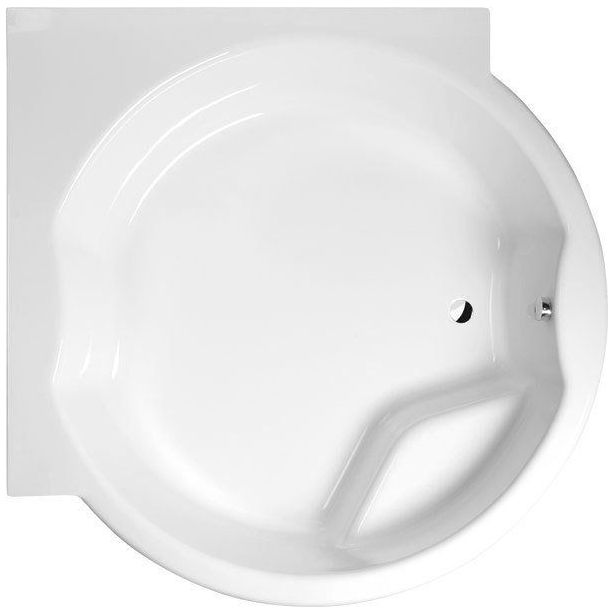 Kylpyamme Interia Royal Corner + tukikehys, 173x173x490 mm, valkoinen