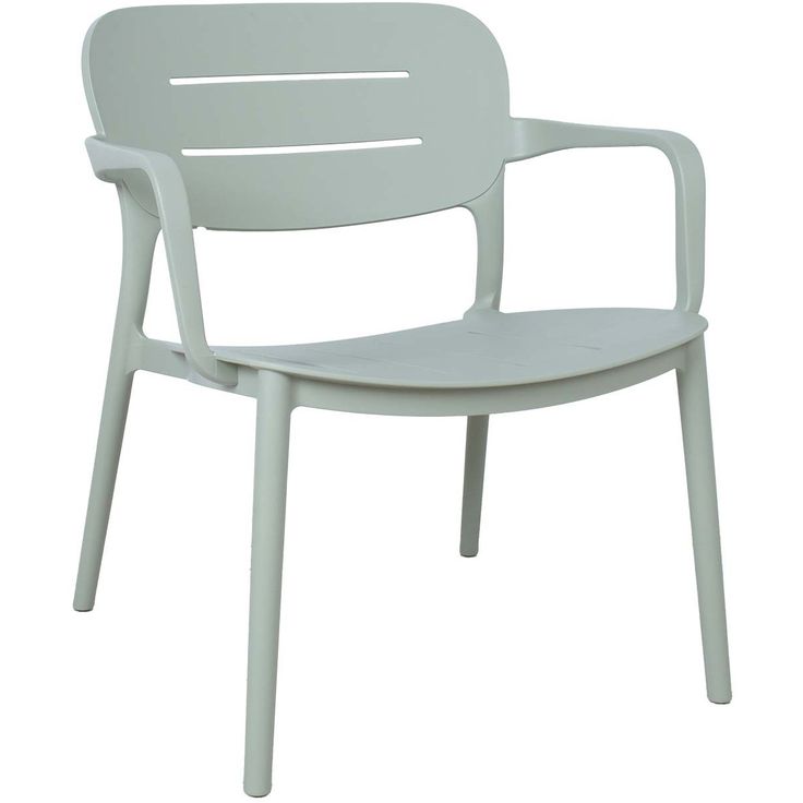 Chair MANGO 64x66xH75,5cm, greenish gray plastic