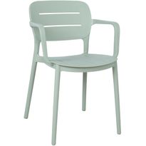 Tuoli Home4You MANGO 53x53xK79 cm, vihertävänharmaa muovi