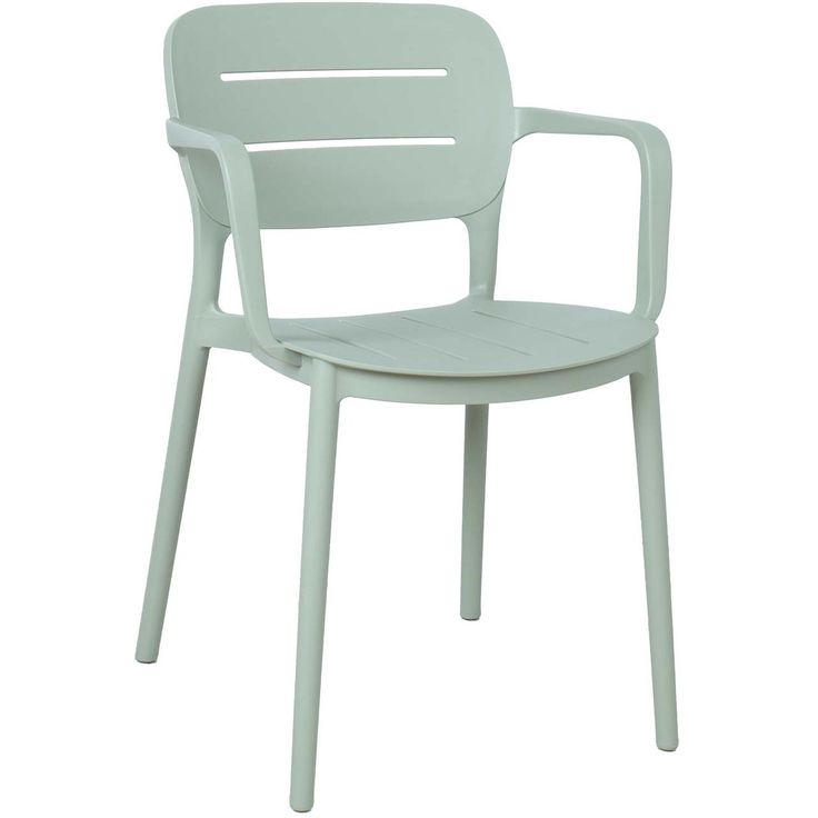 Chair MANGO 53x53xH79cm, greenish gray plastic