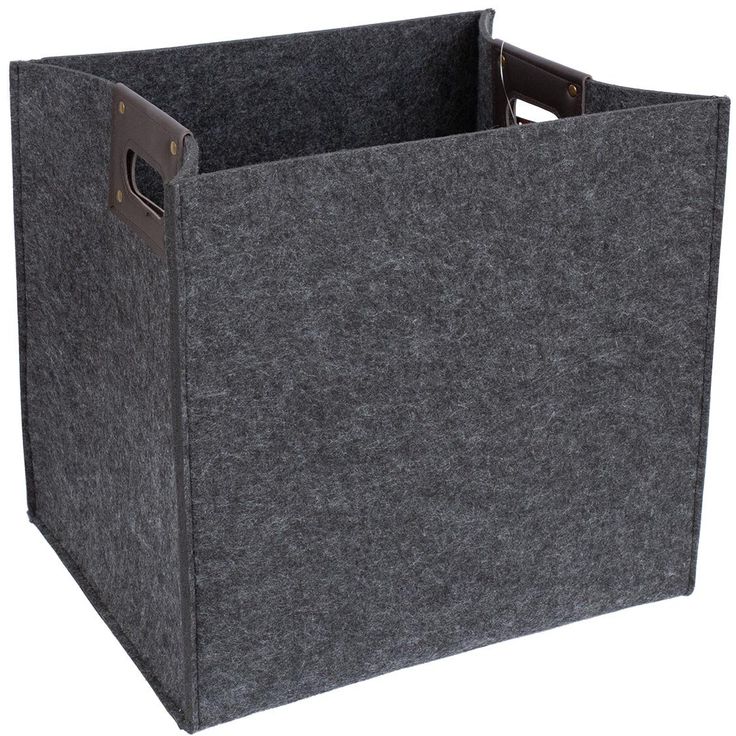 Basket MAX FELT-1, 40x32xH37cm, dark grey