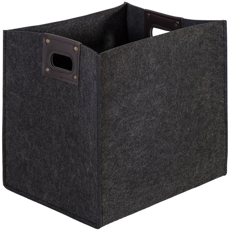 Basket MAX FELT-3, 32x25xH32cm, dark grey