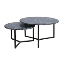 Sohvapöytäsetti Home4You Akira ø80/60cm