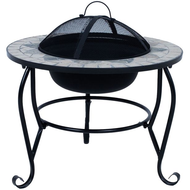Fire pit MOSAIC 60x60xH45cm, beige
