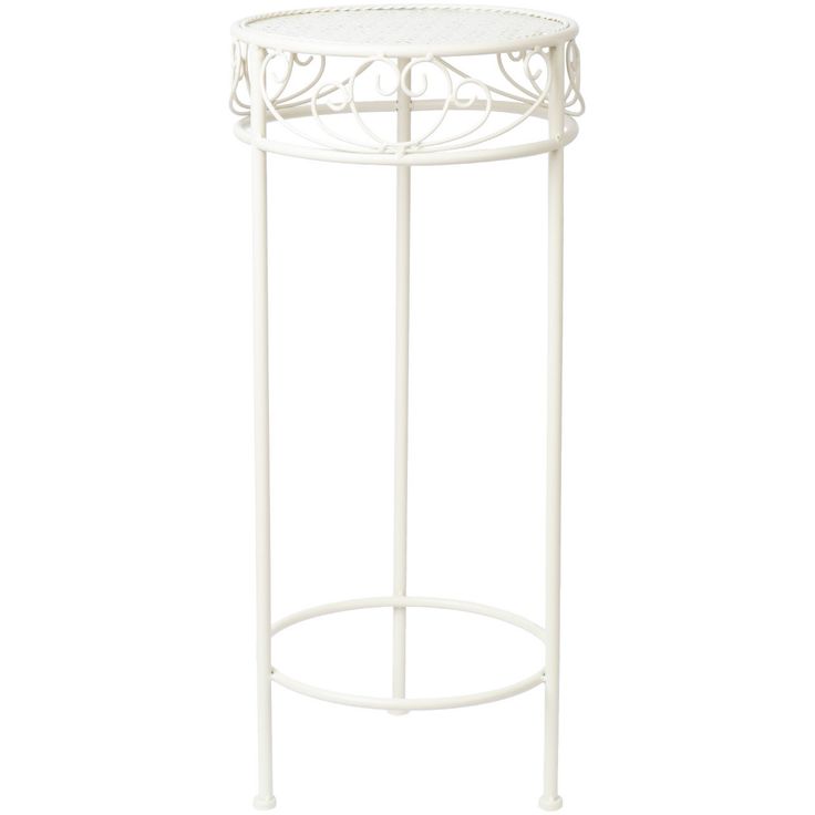 Flower stand SANDY D30xH70cm, antique white