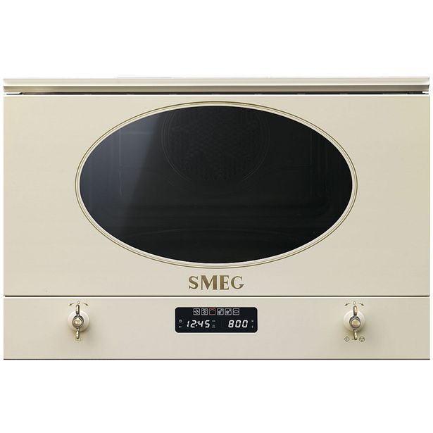 Mikroaaltouuni Smeg MP822PO, integroitava, beige