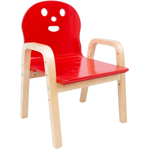 Kids chair HAPPY red
