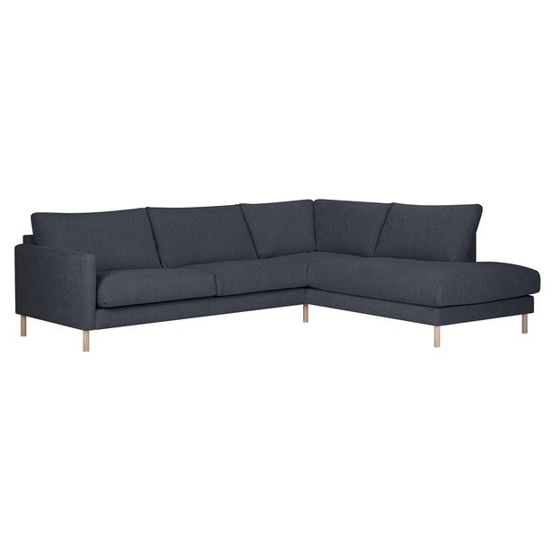 Kulmasohva Home4You Lisanna, oikea, 260x205cm, sininen