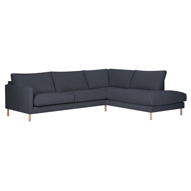 Kulmasohva Home4You Lisanna, oikea, 260x205cm, sininen