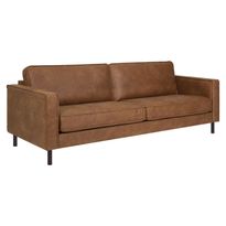 Sohva Home4You Lucas 3-istuttava, ruskea