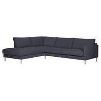 Avokulmasohva Home4You Lisanna, vasen, 260x205cm, 4-istuttava, sininen