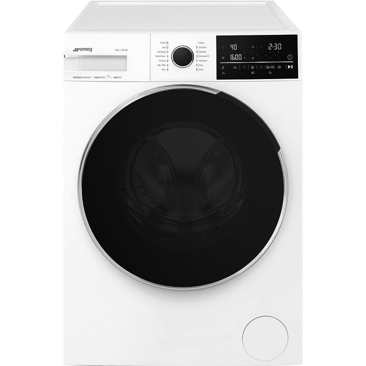 Edestä täytettävä pyykinpesukone Smeg WNP96SLAAIN1, 60cm, valkoinen