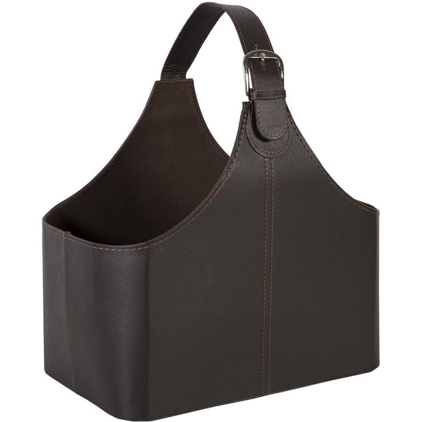 Magazine basket WALTER dark brown