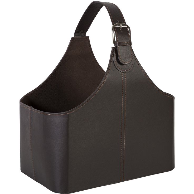 Magazine basket WALTER dark brown