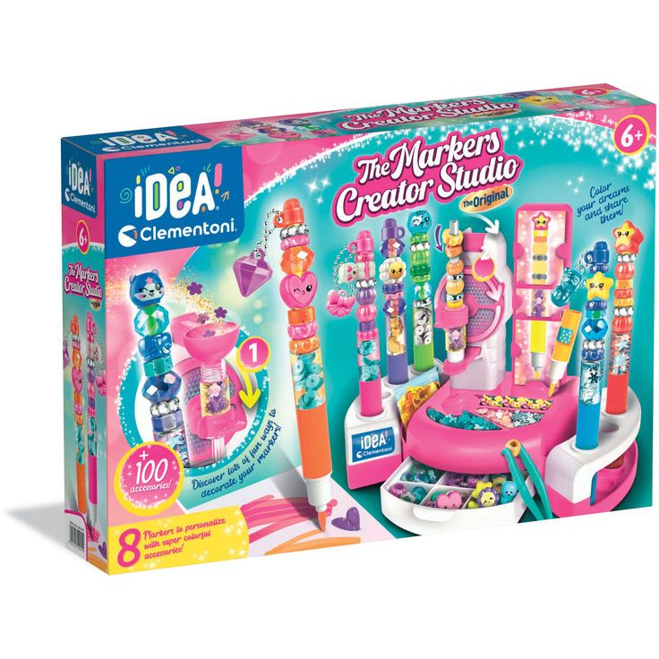 Tussinvalmistussetti Clementoni Markers Create Studio, 8 tussia