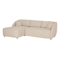 Divaanivuodesohva Home4You Valery, 3-istuttava, vasen, beige