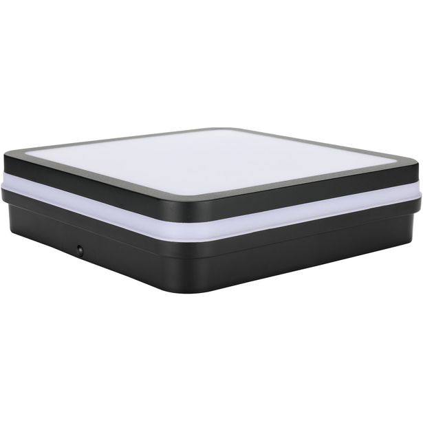 Kattovalaisin Led Energie, IP44, 1550lm, 18W, 4000K, antrasiitinharmaa, neliö