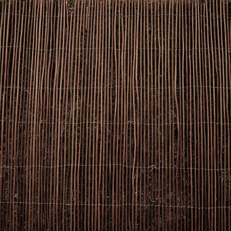 Black fern fence IN GARDEN, 1x5m, natural