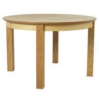 Jatkettava ruokapöytä Home4You Chicago ø120/160cm, tammi