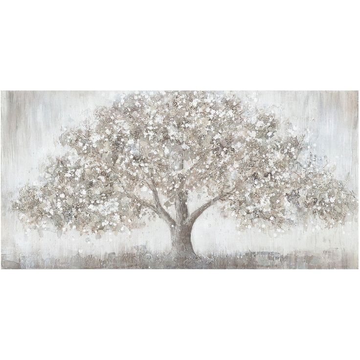Oil painting 70x140cm, big tree