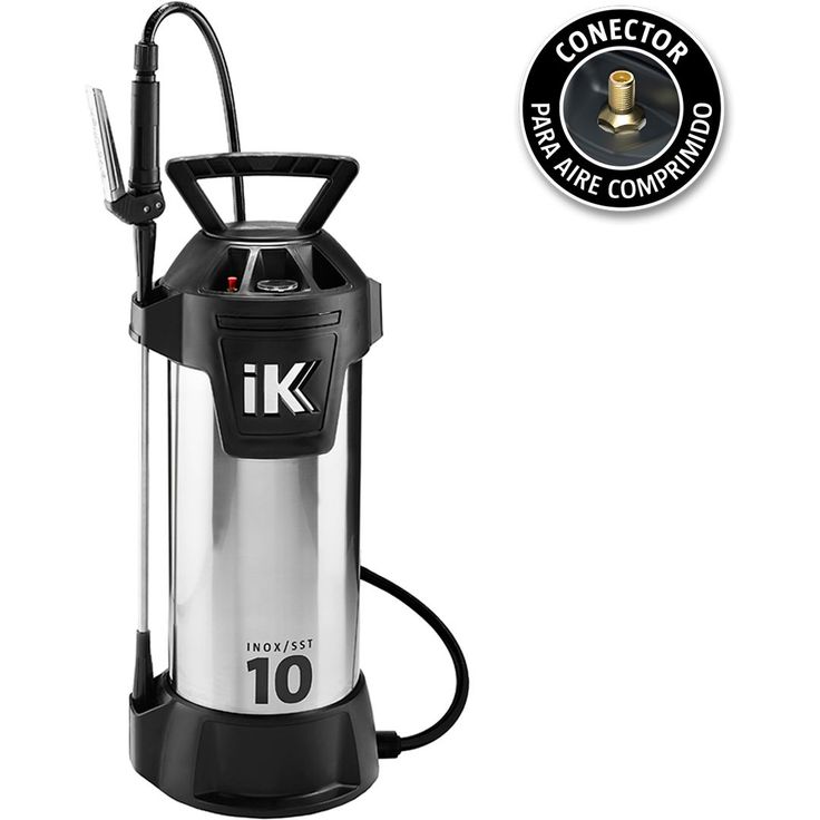 Paineruisku IK Inox 10, öljyille ja liuottimille
