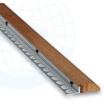 Porraslista Euroshrink iroko-puu/alumiini 199n, 32mm, iroko natural, eri pituuksia