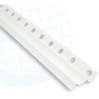 Laattalista/sisäkulma Euroshrink pvc 210, 10mm x 2.55m, valkoinen