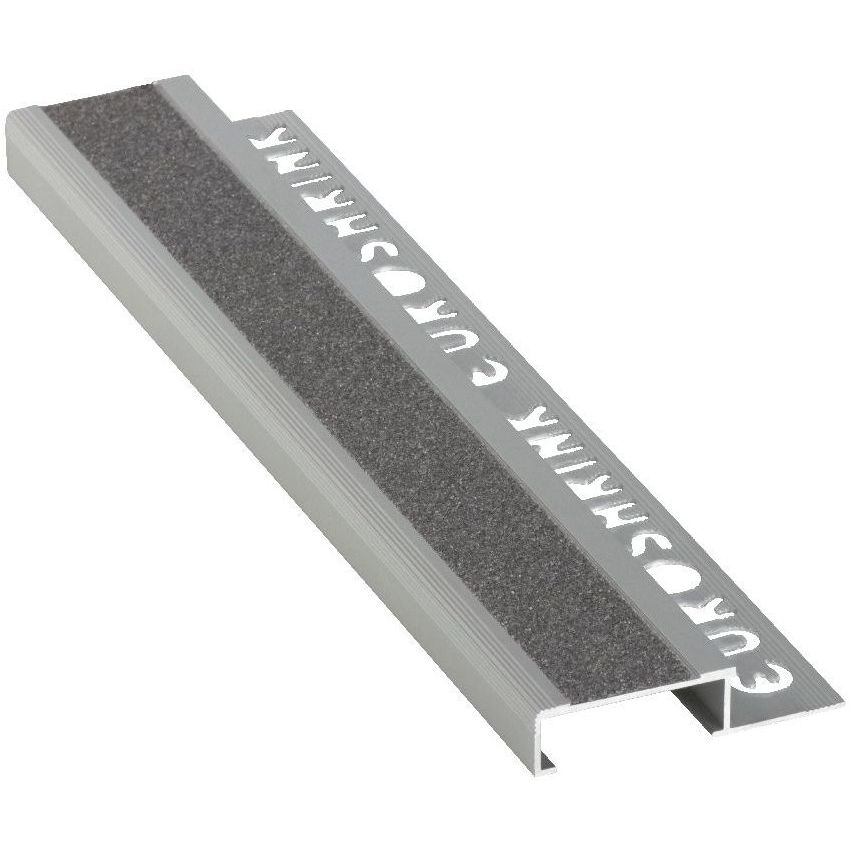 Porraslista Euroshrink alumiini 299a, 12x40mm, mattahopea/harmaa