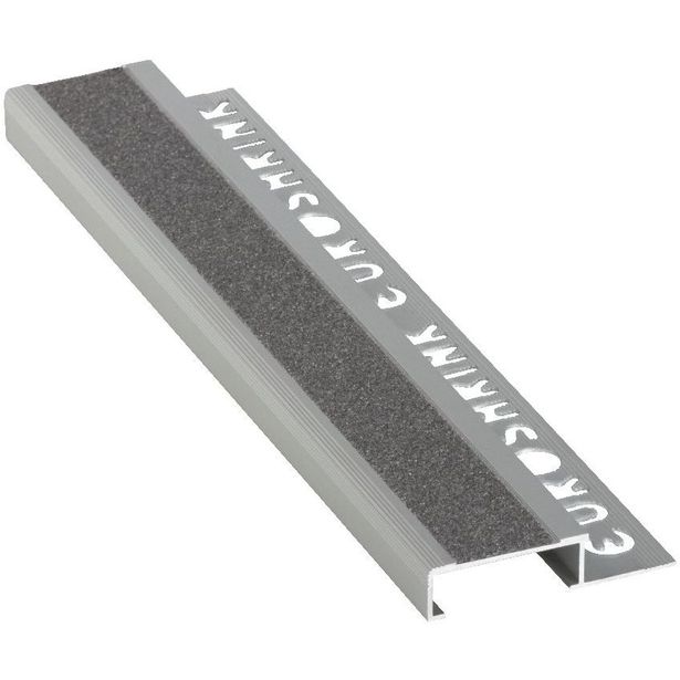 Porraslistan päätypala Euroshrink alumiini f-299a, 12mm, mattahopea