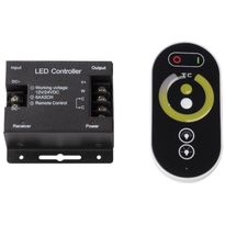 LED-ohjain/kaukosäädin Euroshrink, kylmä-lämminsäätö, 12/24V, max 288W