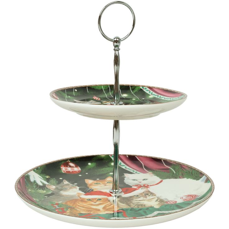 Tiered stand MIA CATS 2-tier, in a gift box